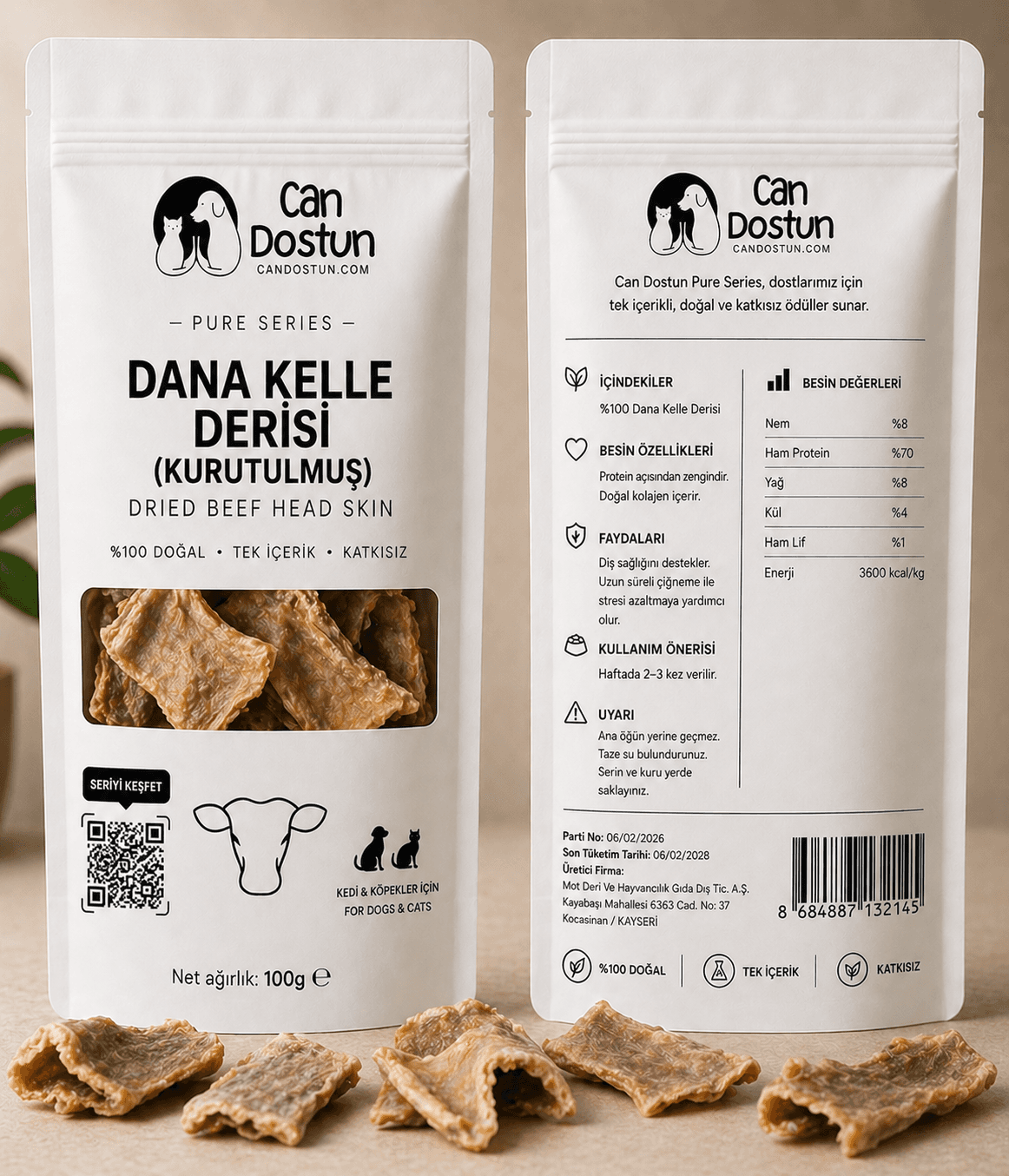 Dana Kelle Derisi (Kurutulmuş)