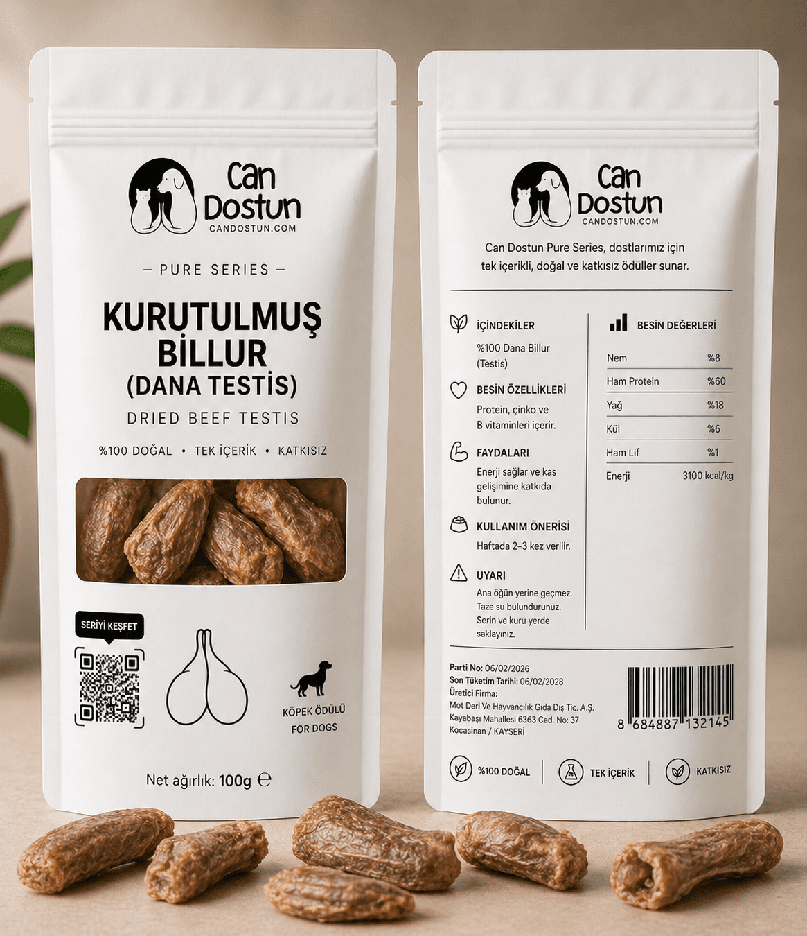 Kurutulmuş Billur (Dana Testis)