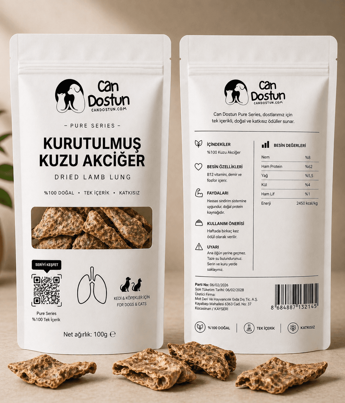 Kurutulmuş Kuzu Akciğer