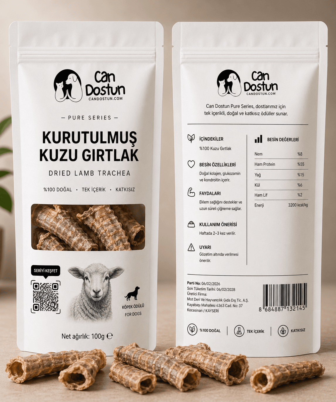 Kurutulmuş Kuzu Gırtlak