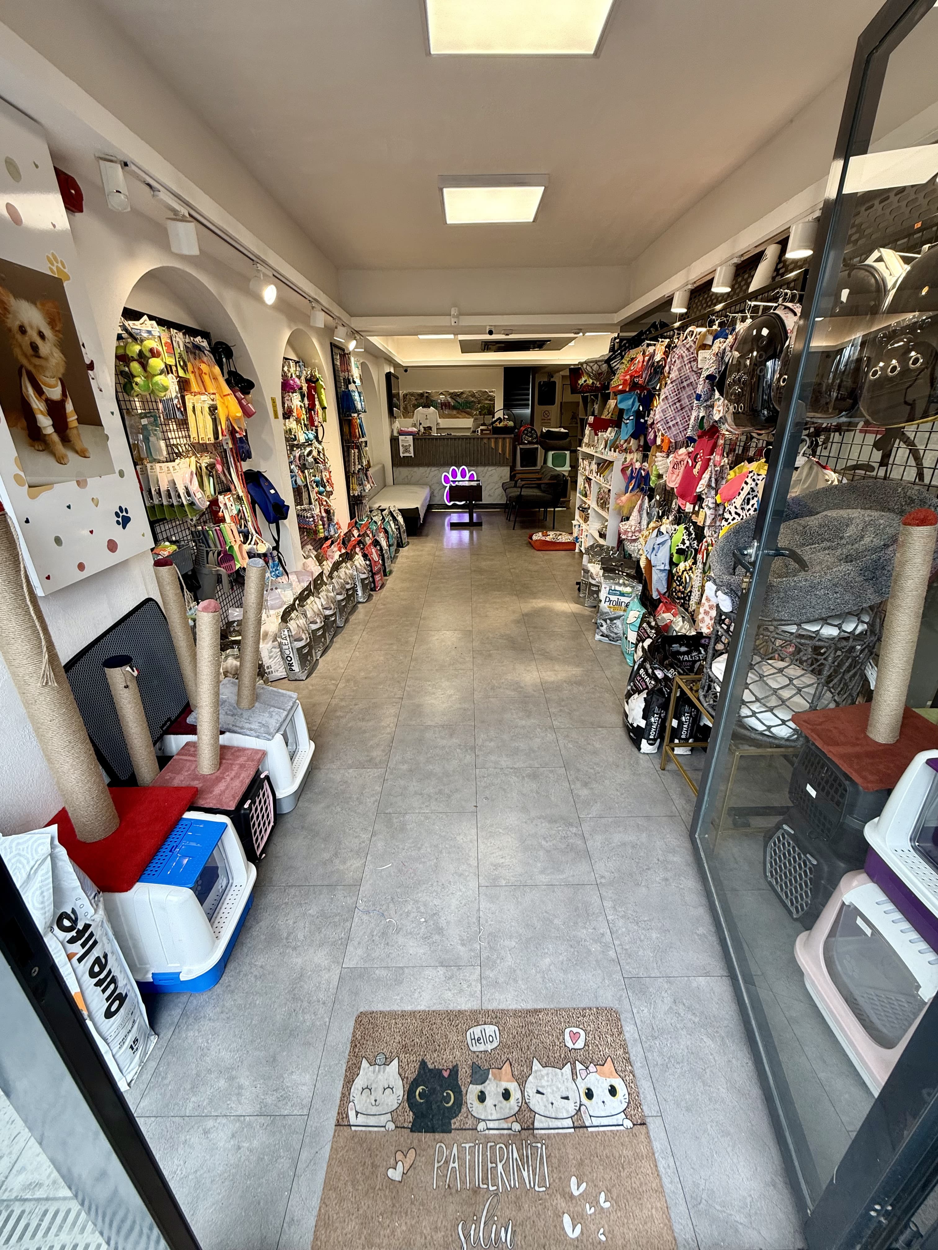 Can Dostun Gaziosmanpaşa fiziki pet shop mağazasından bir görünüm