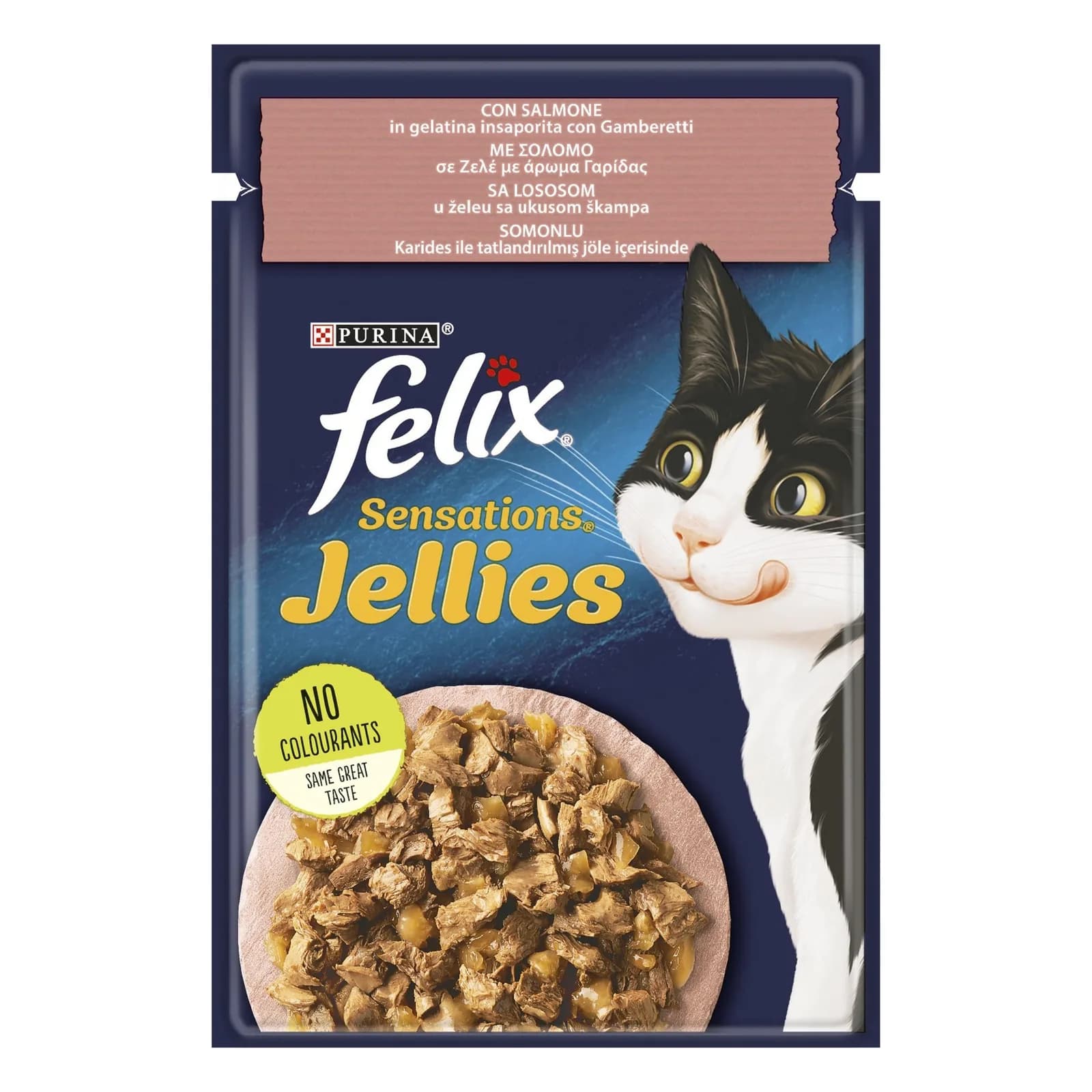 Felix Somonlu ve Karidesli Yaş Kedi Maması 85 Gr