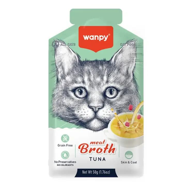 Wanpy Meaty Broth Tuna Ton Balıklı Kedi Yaş Mama Çorbası 50 g