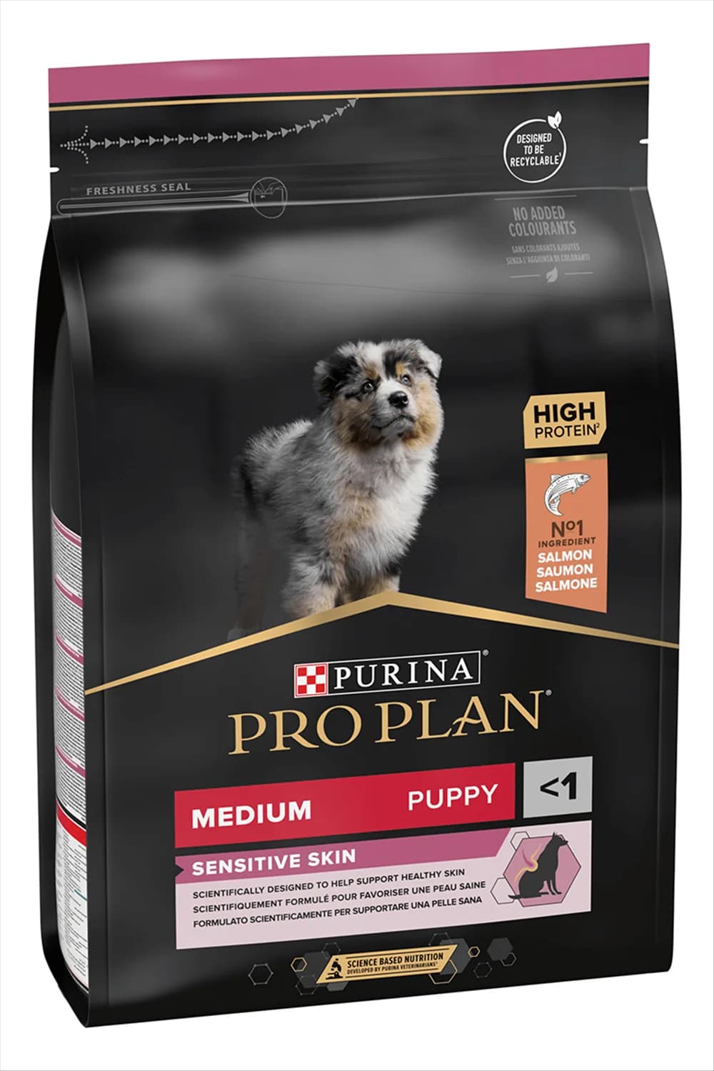 Pro Plan Puppy Medium Sensitive Skin Somonlu Orta Irk Yavru Köpek Maması 3 Kg