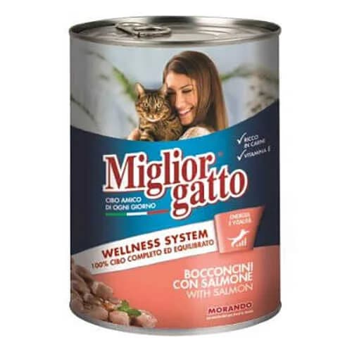 Miglior Gatto Wellness System Somonlu 405 Gr – Yetişkin Kedi Konserve Maması