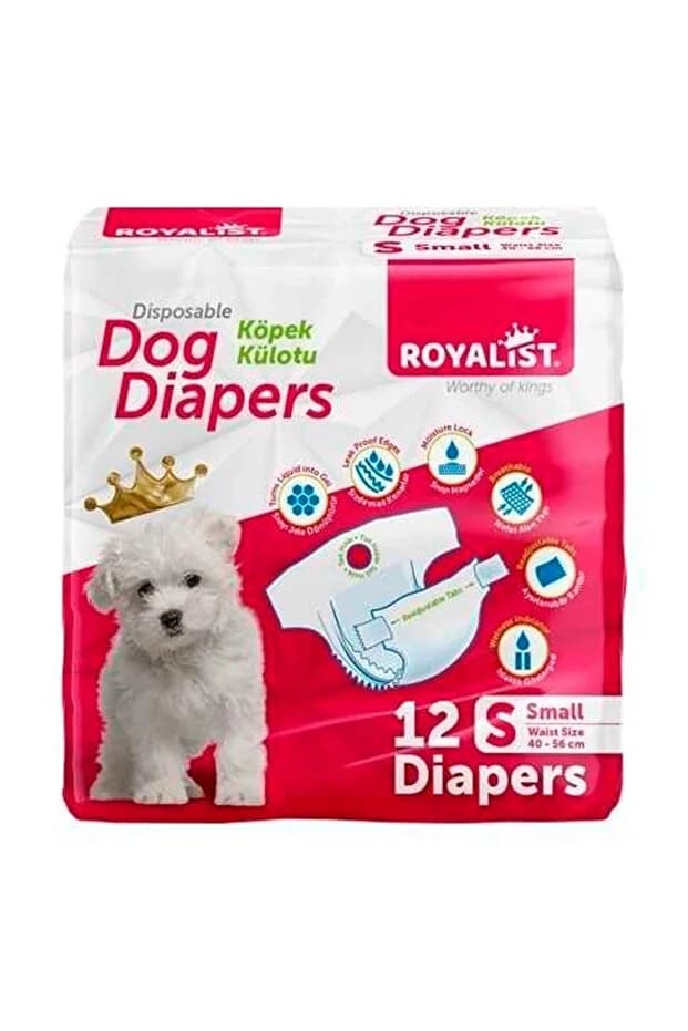 Royalist Köpek Alt Bağlama Bezi Small 40-56 cm 12 Adet