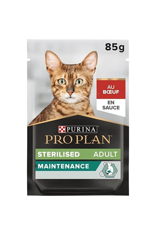 Pro Plan sterilised sığır etli kısırlaştırılmış kedi pouch 85gr kedi yaş mama
