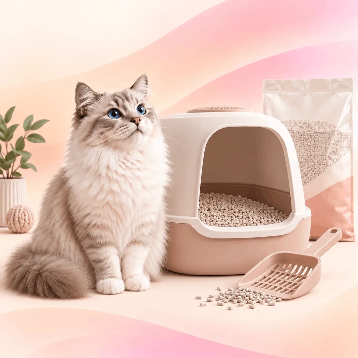 Kedi Tuvalet Kabı ve Aksesuarları görseli
